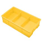 海斯迪克 HKCL-146 塑料分隔式零件盒小号 3格黄/个