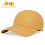 Jeep  新款遮阳帽子男款吸湿透气棒球帽男士防紫外线太阳帽吸汗干爽防水棒球帽黄色58-62cm