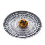 京橘  厨房用品亚克力果盘塑料盘水果盘水晶透明 1号果盘【直径约15cm】