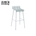 迅想 K-3354现代简约铁质吧台凳吧台椅商用家用高脚凳座椅 绿色 7342