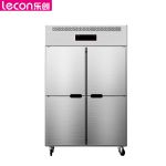乐创（lecon） LC-CK-SW403商用四门冷冻冰柜保鲜柜大容量不锈钢四门双温直冷款