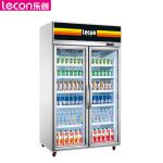 乐创(lecon)  超市冰柜商用展示柜冷藏风冷饮料柜士多店便利店冰箱水果冷藏柜保鲜柜啤酒柜L-1260FL-1