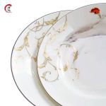 唐惠 TH-6218骨瓷餐具整套18头中式家用饭碗盘勺子碗筷餐具整套秋思碗碟套装18头