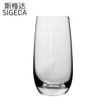 斯格达 6只/件 玻璃水杯透明高细款蛋杯6只家用水杯早餐牛奶果汁杯子