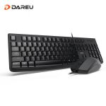 达尔优（dareu） LK185T键盘鼠标套装台式机电脑笔记本通用商务办公有线usb键鼠套装黑色