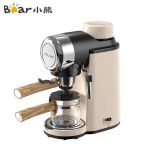 小熊（Bear）  KFJ-A02R2咖啡机家用意式半自动 小型5Bar泵压式高压萃取 花式浓缩咖啡蒸汽奶泡冲泡一体 拿铁咖啡 米白色