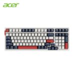 宏碁（acer） OKR214 有线/无线/蓝牙三模机械自定义宏键盘 可充电超长续航 100键 白蓝茶轴