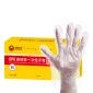 帮手仕 一次性CPE手套 高韧性防水劳保工业清洁手套 100只 1盒
