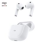爱国者（aigo） T30真无线蓝牙高清通话半入耳运动跑步音乐耳机 苹果华为小米安卓通用 白色