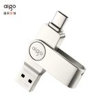 爱国者（aigo） U356-32G Type-C USB3.2 手机U盘炫酷高速款 银色双接口360°旋转式卡点保护罩