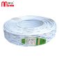 敏达(minda) RVVB2*1.5平方 电线电缆 国标两芯扁形软护套线 铜芯电源线充电线 白色100米/盘